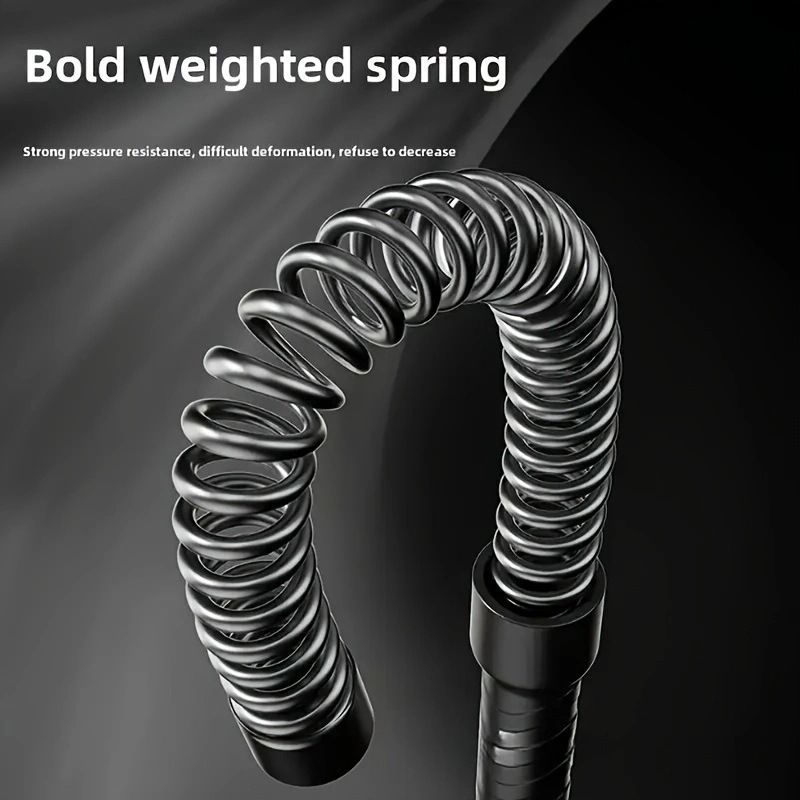 Cordless Battle Rope Home Gym Equipment Australia HIIT Training Rope Portable - Black - Size 01