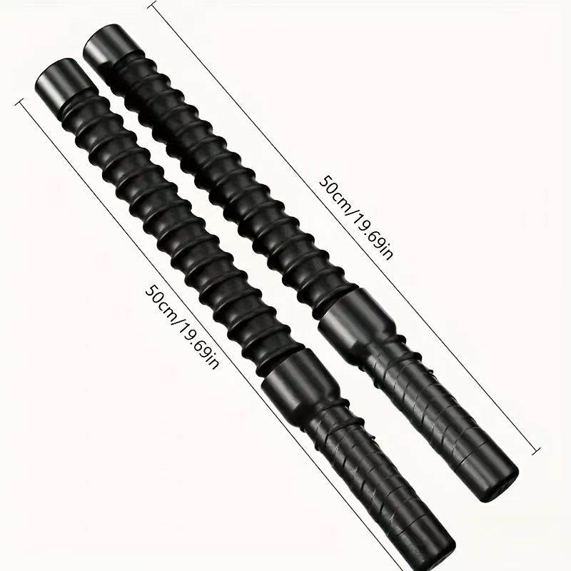 Cordless Battle Rope Home Gym Equipment Australia HIIT Training Rope Portable - Black - Size 01