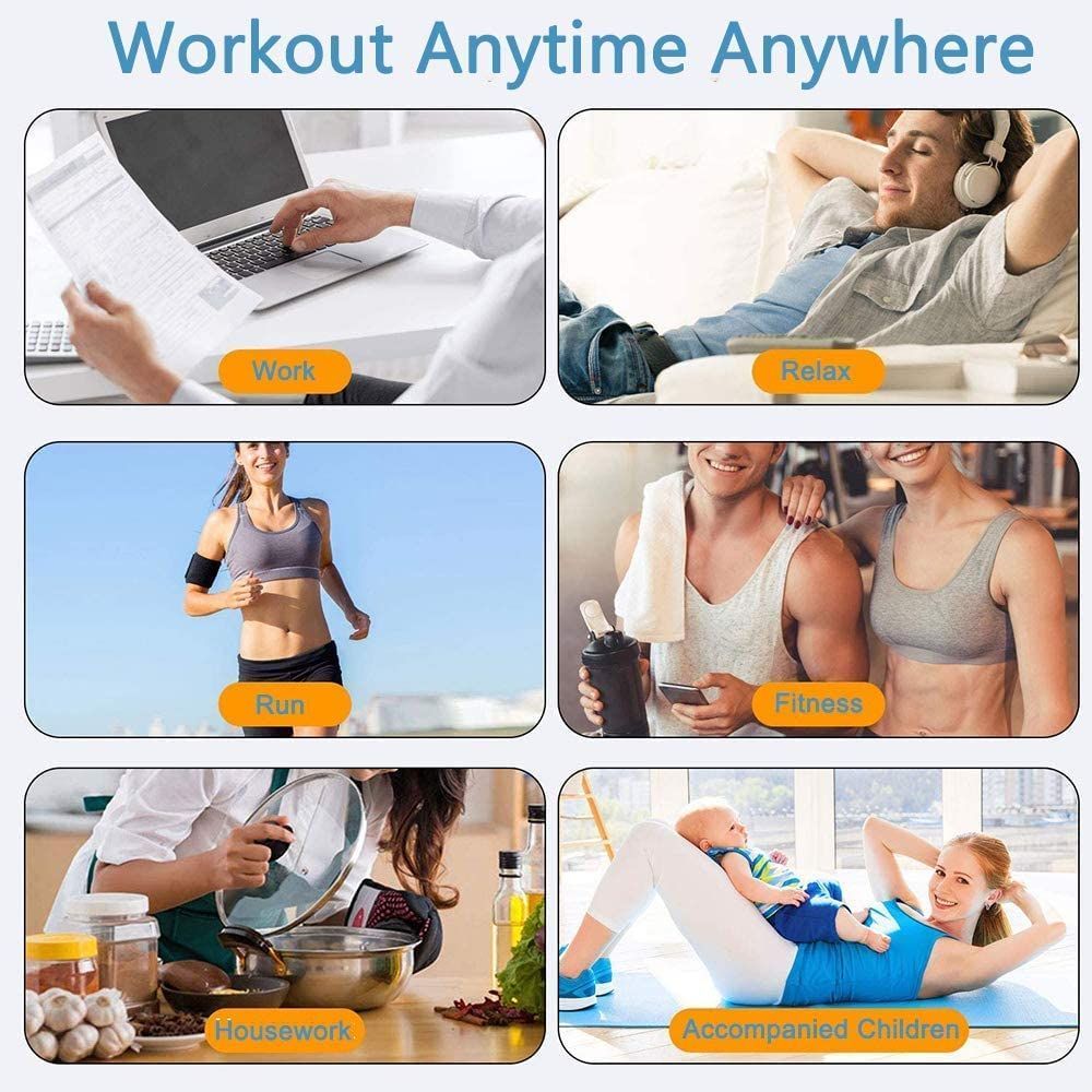 Fitness Belt Abs Stimulator Muscle Training Fitness Workout Equipment Ab Core Toner Belt for Abdominal/Arm/Leg for Home Use