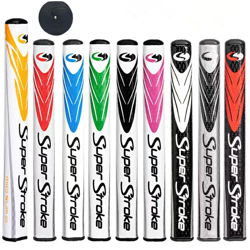 Golf Sport Super Putter Grip, Ultra Thin, Medium Thin, Thick, Black Red, 2 Pack