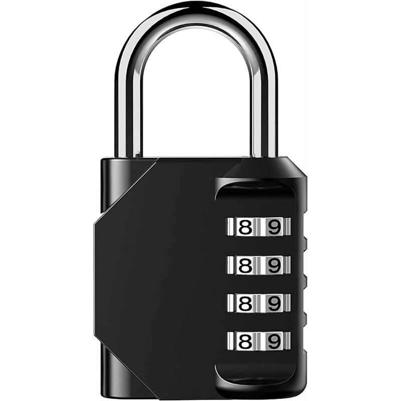 Padlock, Code Lock, Gym Lock, Waterproof Outdoor 4 Digit Resettable Combination Lock For School Gym Locker, Shed,