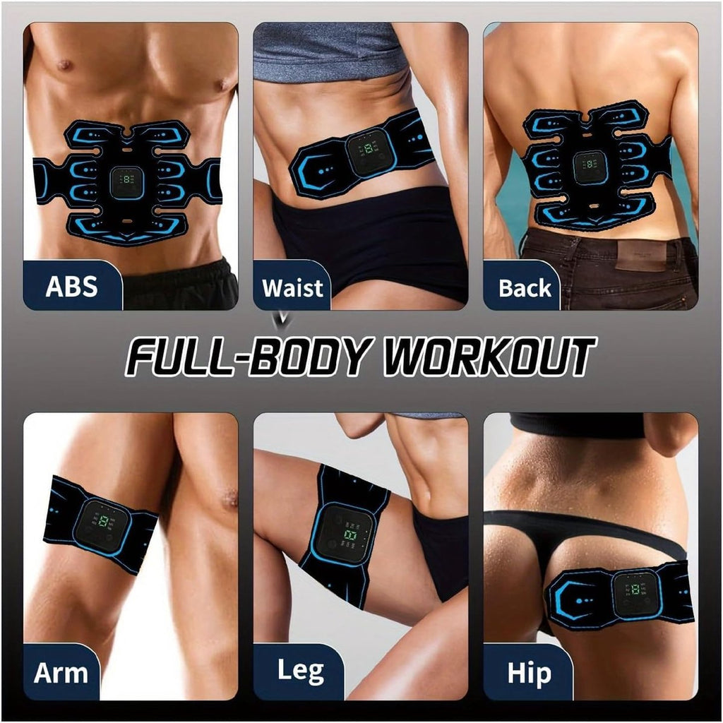 Abdominal Trainers - Abdominal Muscles - Rechargeable - Slimming Belt - Electrical ABS Stimulator - Professional Arm and Leg Belt - Training Equipment for Home, Office and Gym