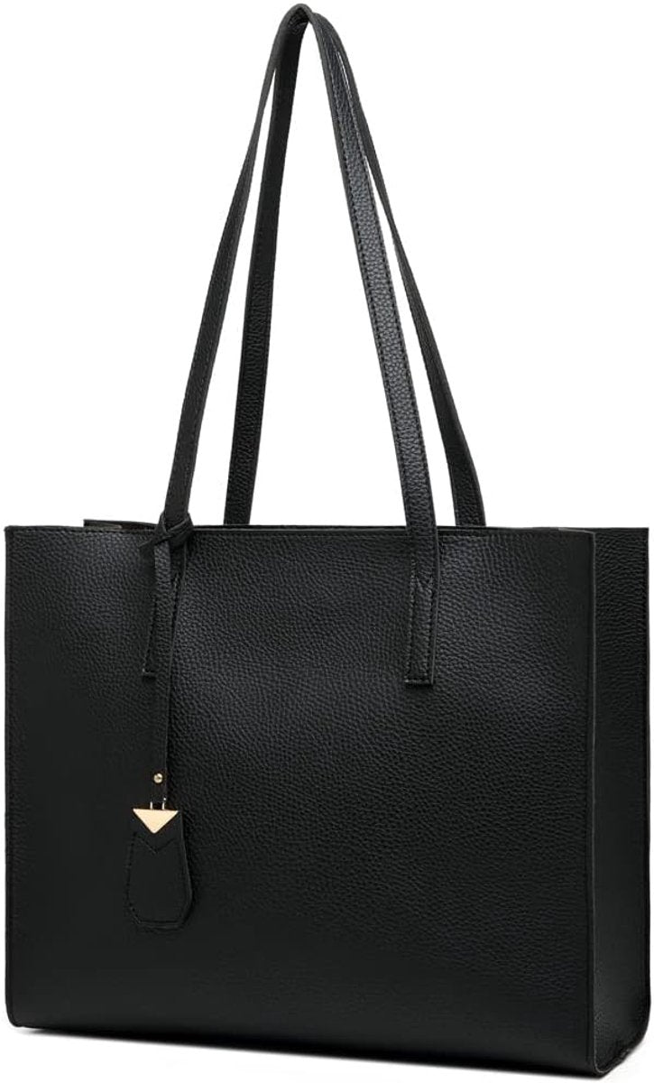 Handbags, large women's shopping bags, fashion, school, work, casual bags with zipper, A-black, western style