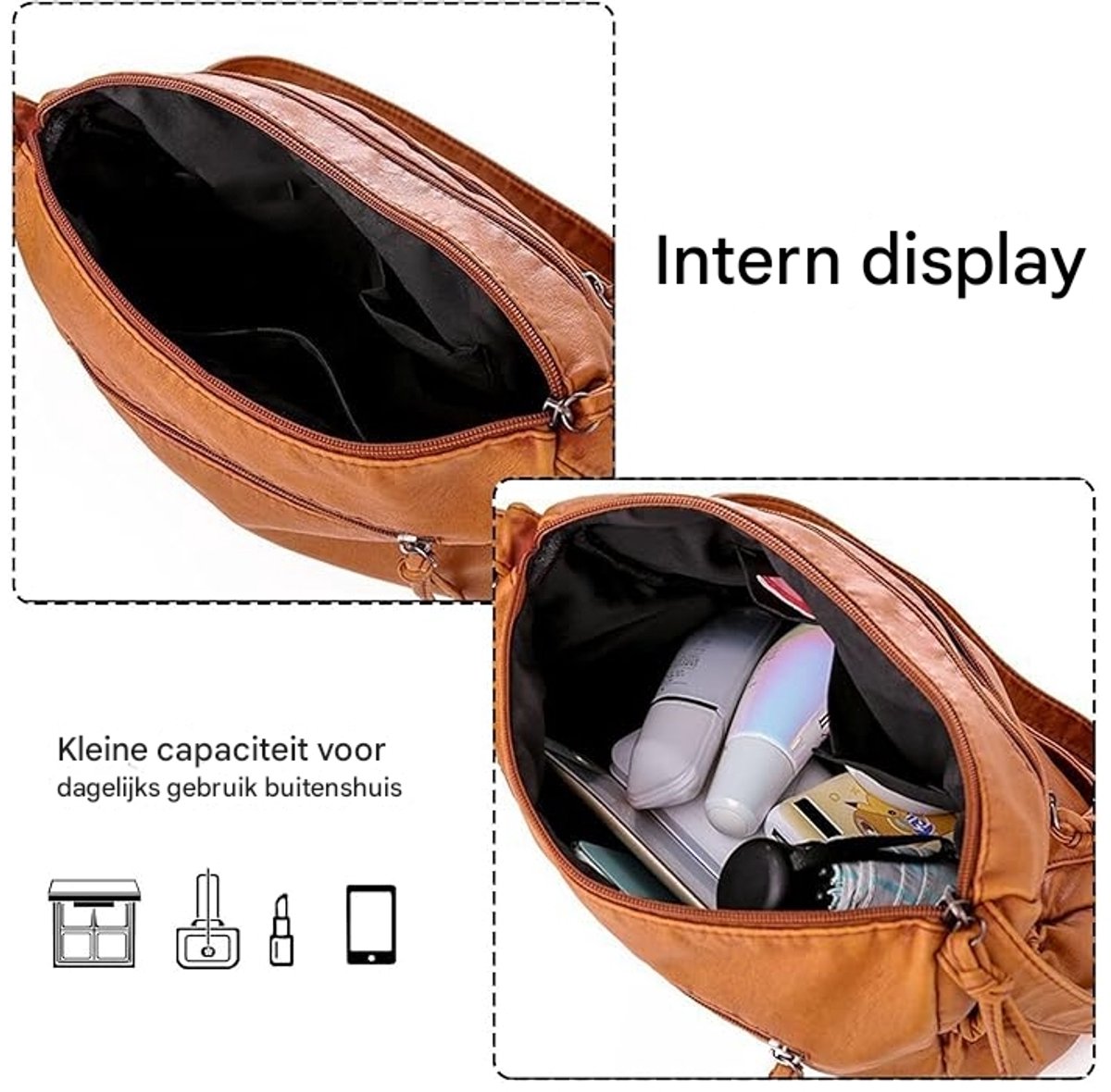 Handbags, small crossbody phone bag, mobile phone case, leather shoulder bag with wide strap