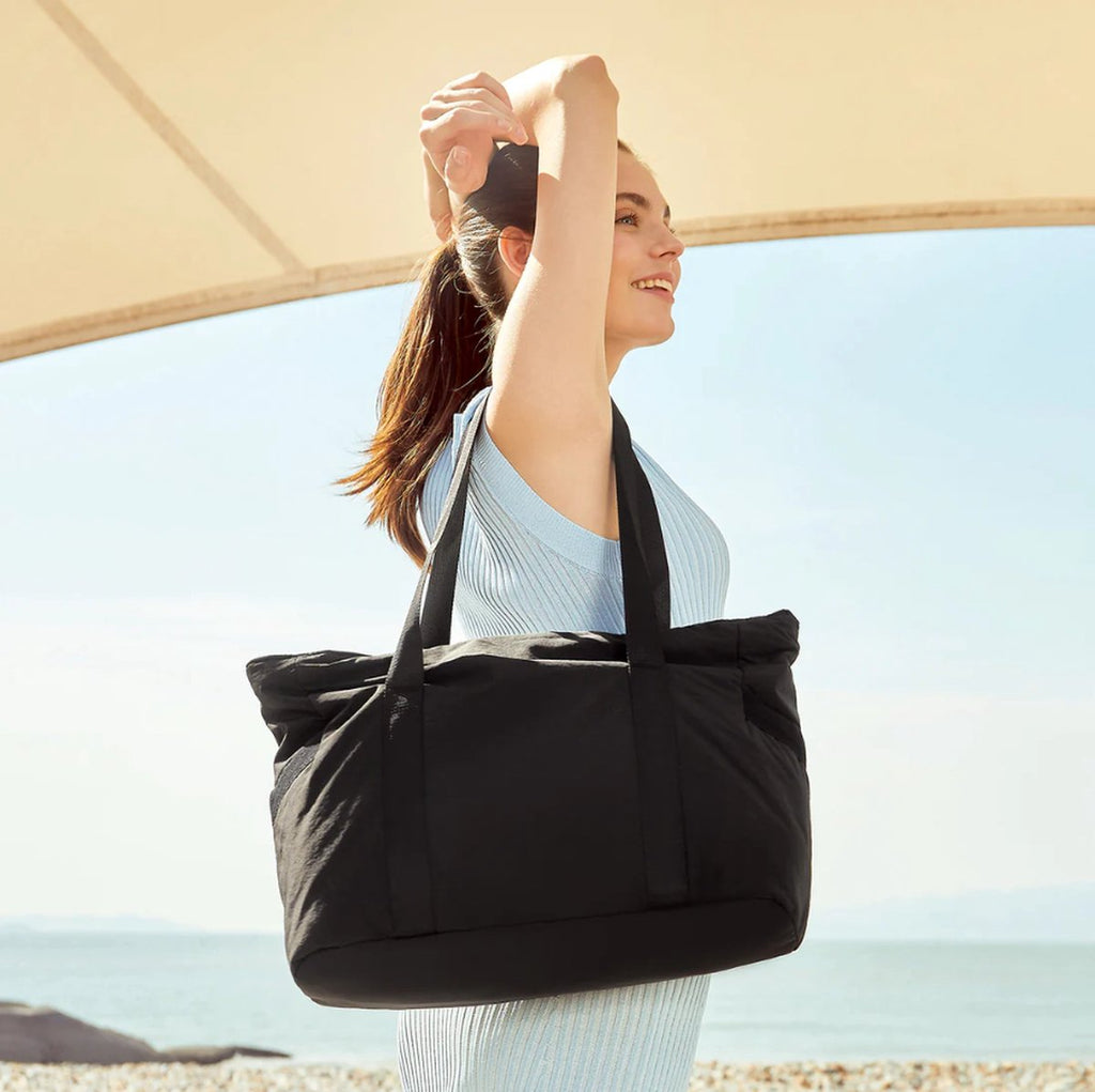 Women's Handbags - Zippered Tote Bag - Large Shoulder Bag - School Bag - Crossbody Bag - Laptop Bag - Handbag - Tote Bag - Weekend Bag - Shopping Bag - Beach Bag - Yoga/Fitness/Travel Bag - Black