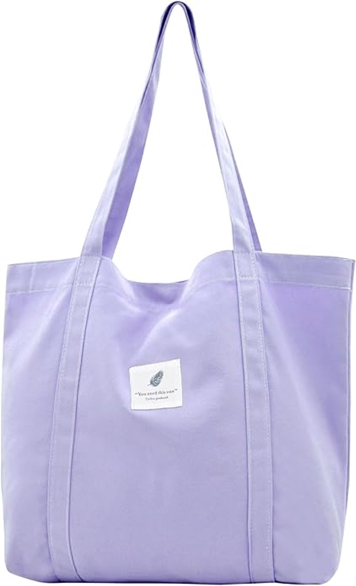 Handbags, shopping bags, women's fabric bags, tote bags, plain shoulder bags, lightweight and large capacity student beach bags