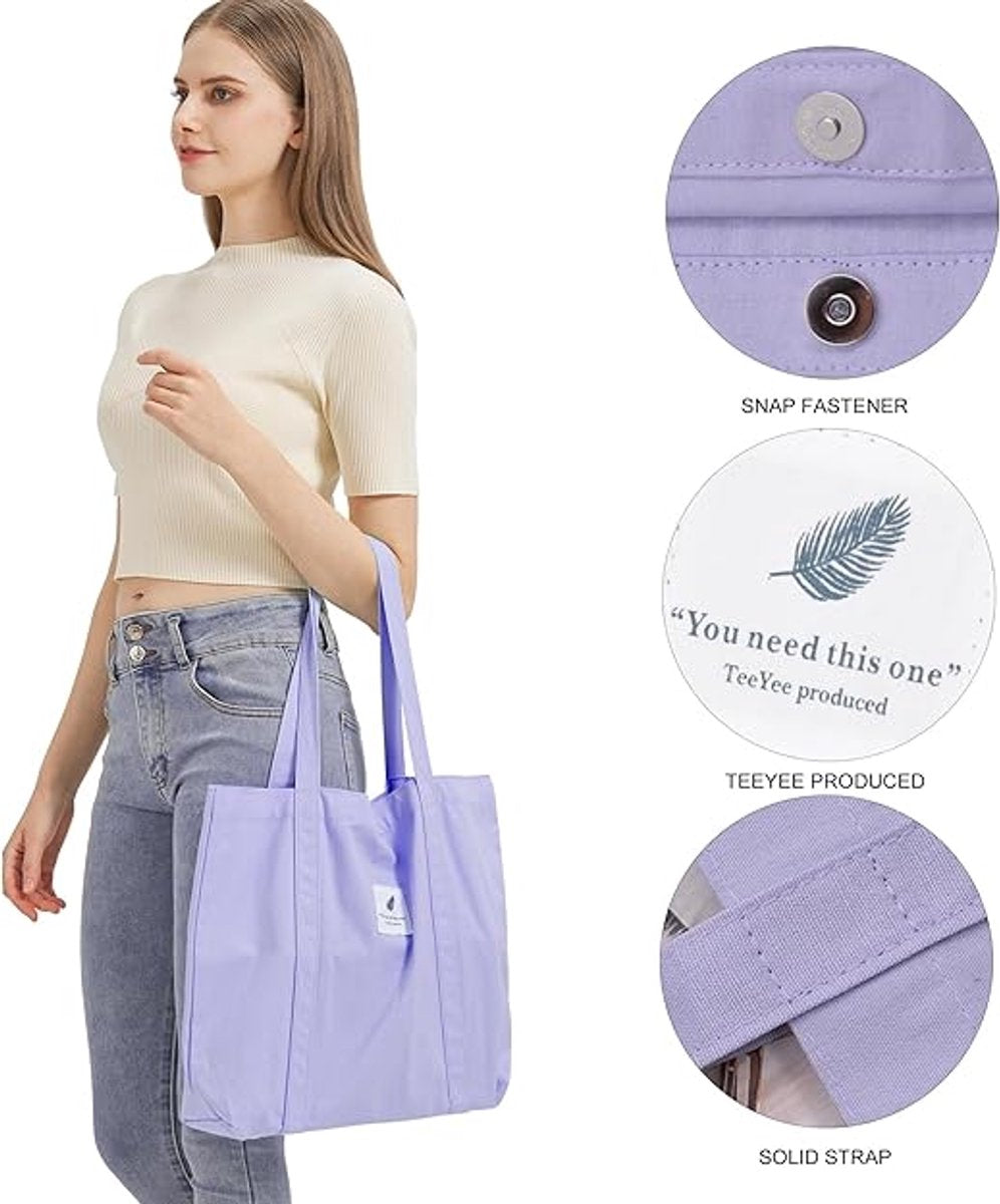 Handbags, shopping bags, women's fabric bags, tote bags, plain shoulder bags, lightweight and large capacity student beach bags