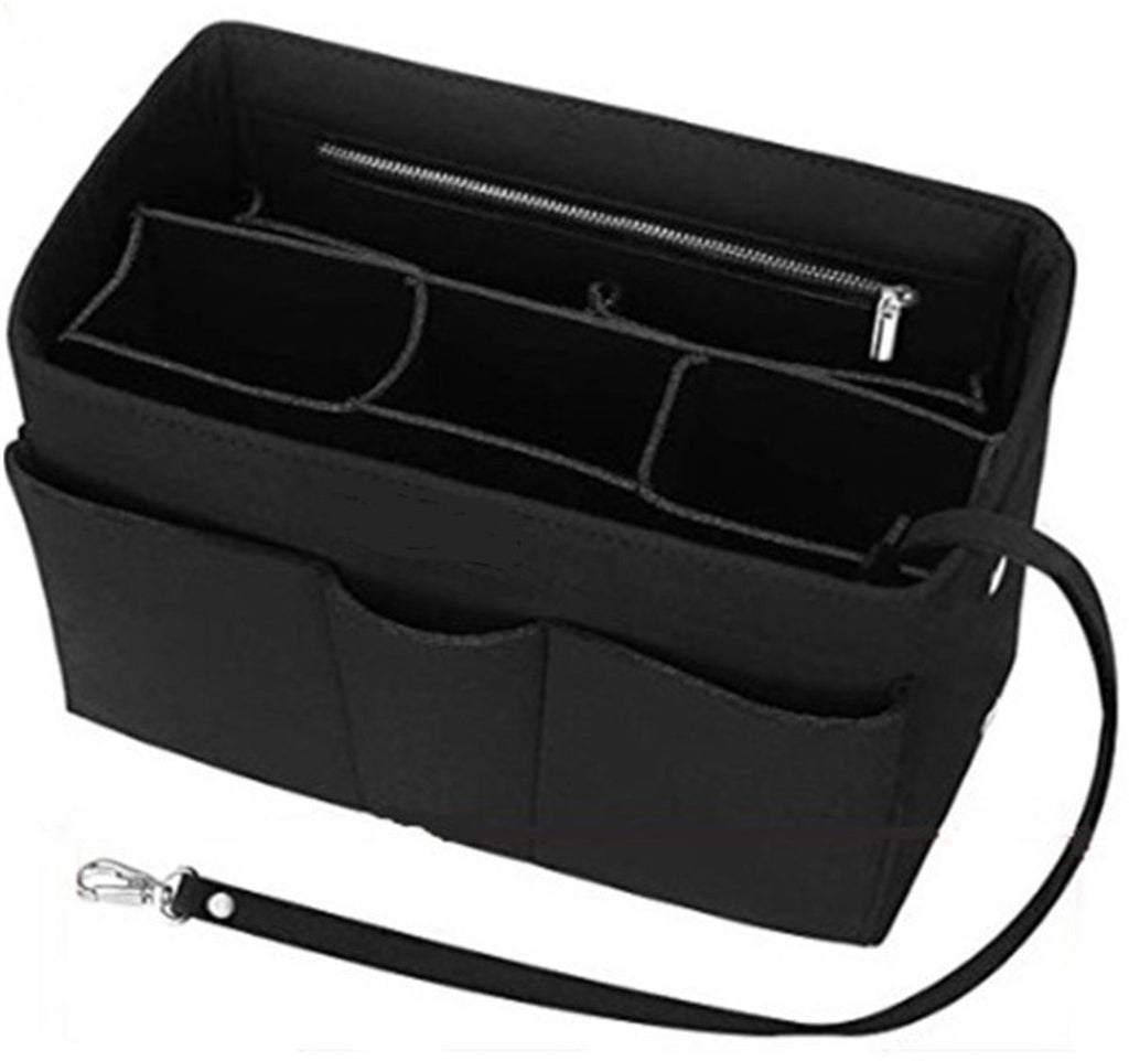 Handbags, shopping bags, women's bag with storage pouch, black