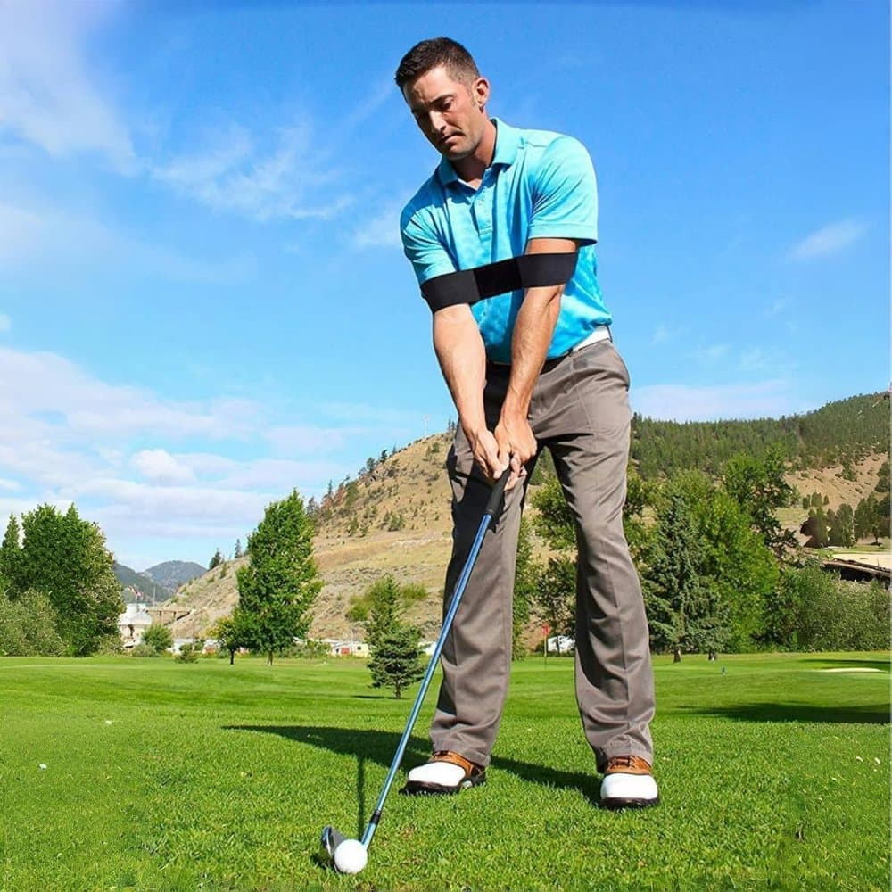 2pcs Golf Swing Training Bracelet for Posture Correction, Compatible with Golf Training Aids