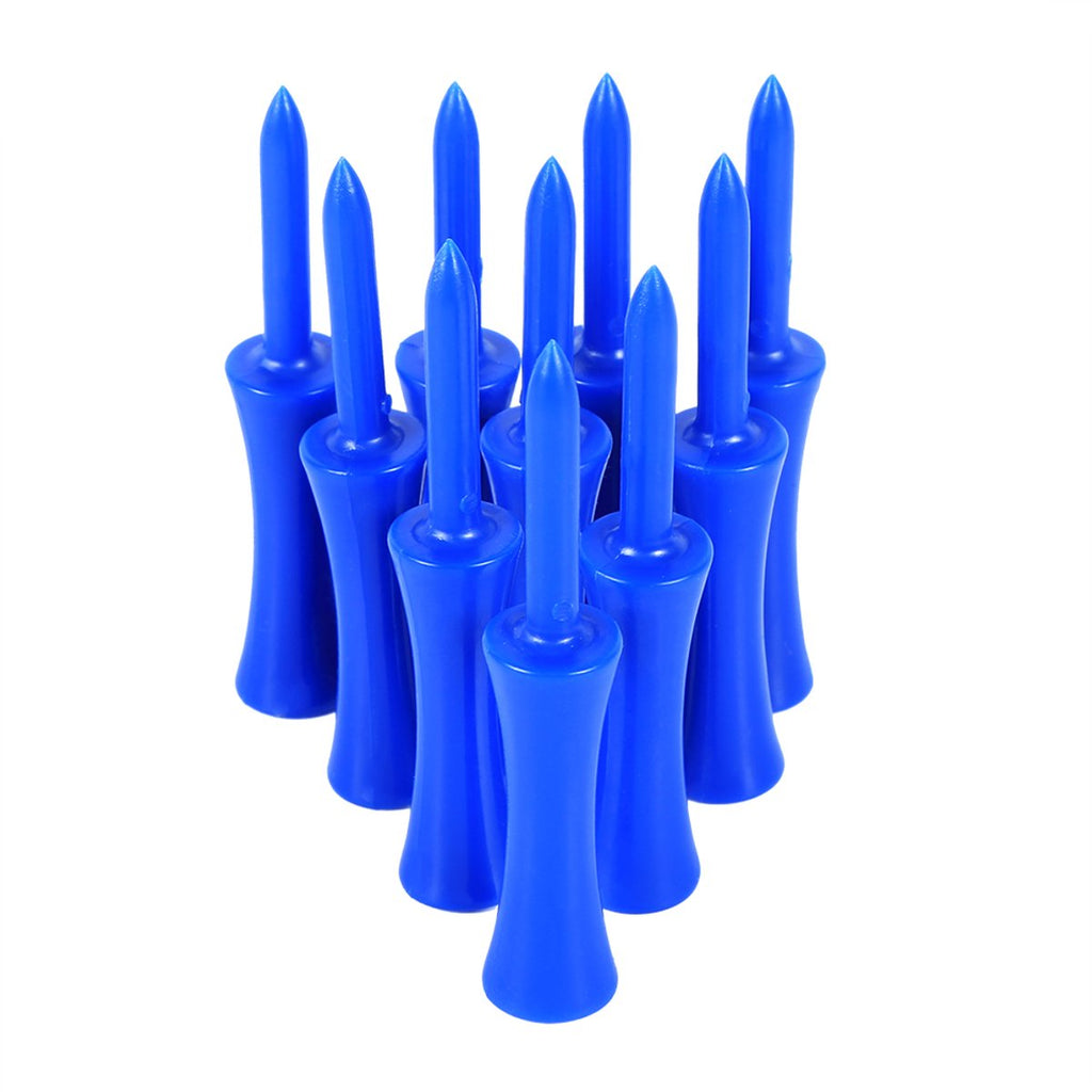 Plastic Golf Tees 100-piece – Blue, 68mm, random color – Golf accessories – Golf set – Golf tee