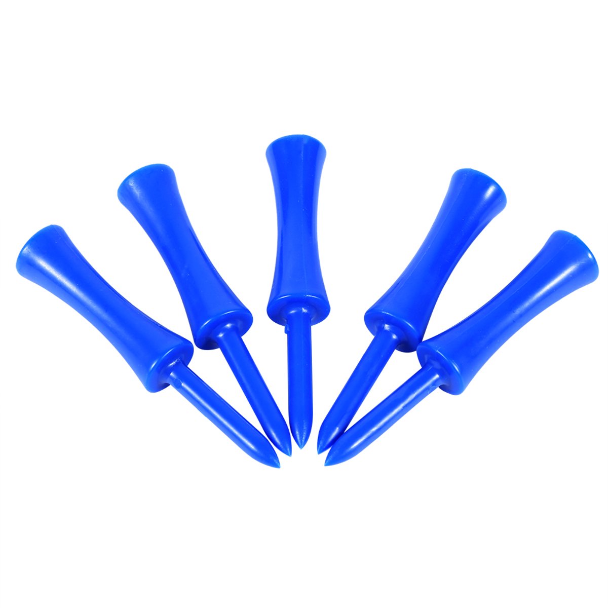 Plastic Golf Tees 100-piece – Blue, 68mm, random color – Golf accessories – Golf set – Golf tee