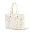 Women's Handbags - Women's Shopper Bag with Zipper - Large Shoulder Bag / Women's Handbag - School Bag - Shoulder Bag - Laptop Bag - Women's Bag - Handbag - Shopper - Weekend Bag - Shopping Bag - Beach Bag - Yoga / Fitness / Travel - Beige