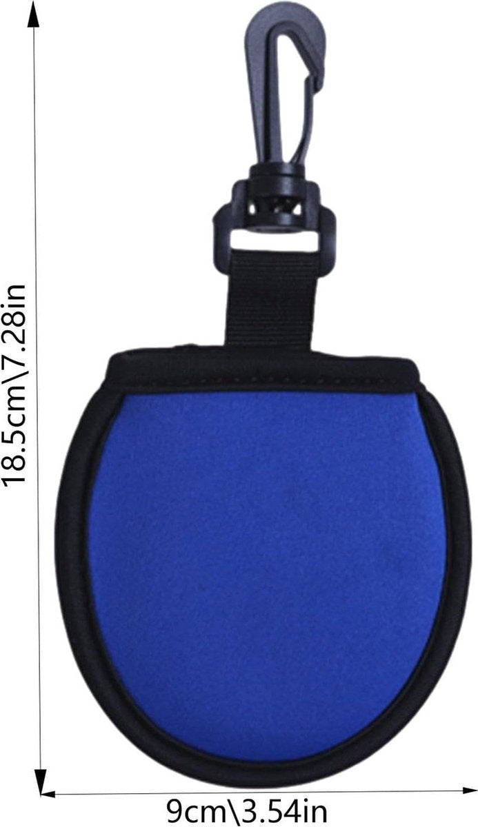 Golf Bag - Bag For Golf Balls - Golf Bag Storage Bag - Pocket-Sized Golf Ball Cleaner - Waist Bag For Golfers - With Hooks - For Golf Balls - For Water Bottle And Towel Holder - Blue