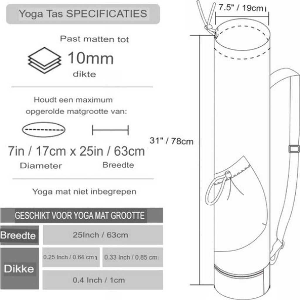 Yoga Mat Bag - Large Yoga Bag - Waterproof Yoga Mat Bag