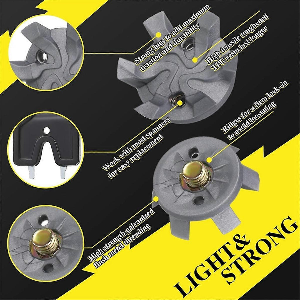 Golf Spikes Set Includes 30 Pcs Golf Studs Replacement Golf Studs Spanner Metal Thread Screw 6mm Dia Golf Spike too-xindaren