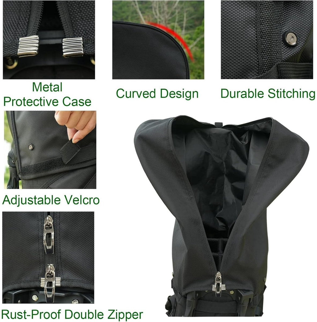Golf Bag Cover - Waterproof Rain Cover - Golf Bag Rain Cover - Fits Almost All Travel Bags Golf Bag - Carrying Cart for Men and Women Golfers (Color: Canvas Black)