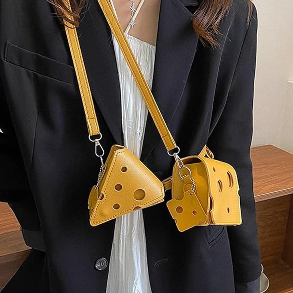 Storage Bag - Shoulder Bag - Mini Shoulder Bag - Cheese-shaped - Women's Fashion Bag (Square)