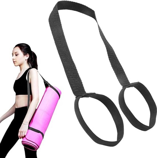 Yoga mat straps - Carrying straps for packing yoga mats - Portable shoulder straps for storing picnic mats - Elastic - Multifunctional straps