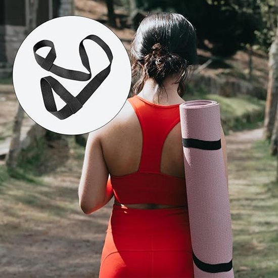 Yoga mat straps - Carrying straps for packing yoga mats - Portable shoulder straps for storing picnic mats - Elastic - Multifunctional straps