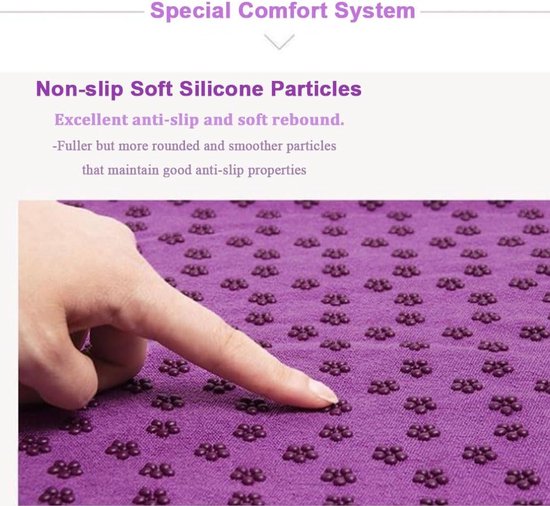 Yoga towel - Yoga towel - Yoga towel - Moisture-regulating and non-slip - Yoga towel - Quick-drying yoga mat fabric - Breathable yoga mat with mesh storage bag - Suitable for hot yoga, pilates and fitness - Purple