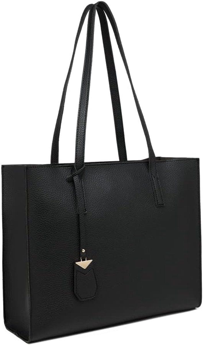 Women's Handbags, large shopping bags for women, Women's shoulder bag, Fashionable casual bag, Zipper closure, for commuting, Black