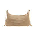 Shoulder Bag Beige, beige handbag, women's bag, beach style, woven straw, magnetic closure, detachable shoulder strap, Good for the beach