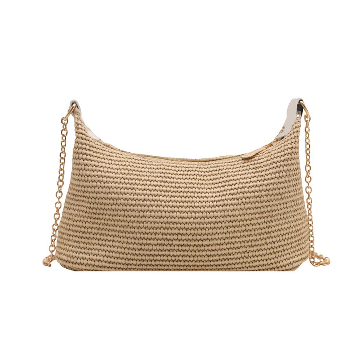 Shoulder Bag Beige, beige handbag, women's bag, beach style, woven straw, magnetic closure, detachable shoulder strap, Good for the beach