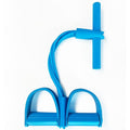 4 Tube Pedal Ankle Puller, Yoga Pedal Resistance Elastic Pull Rope Fitness Sit-Up Exercise Equipment At Home Gym Arm Abs Leg Stretching Equipment Blue