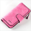 Women Lady Leather Trifold Card Wallet Clutch Checkbook Handbag Zip Purse Card Phone Holder Long Design Lady Fashion Wallets One Size Red