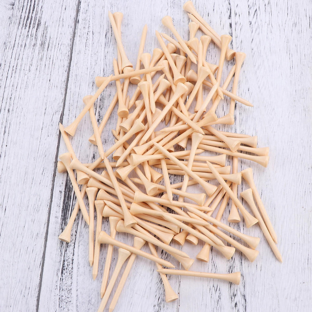 short tees golf Golf Tees Wood for Sports Enthusiasts Outdoor Sports 100pcs/Set