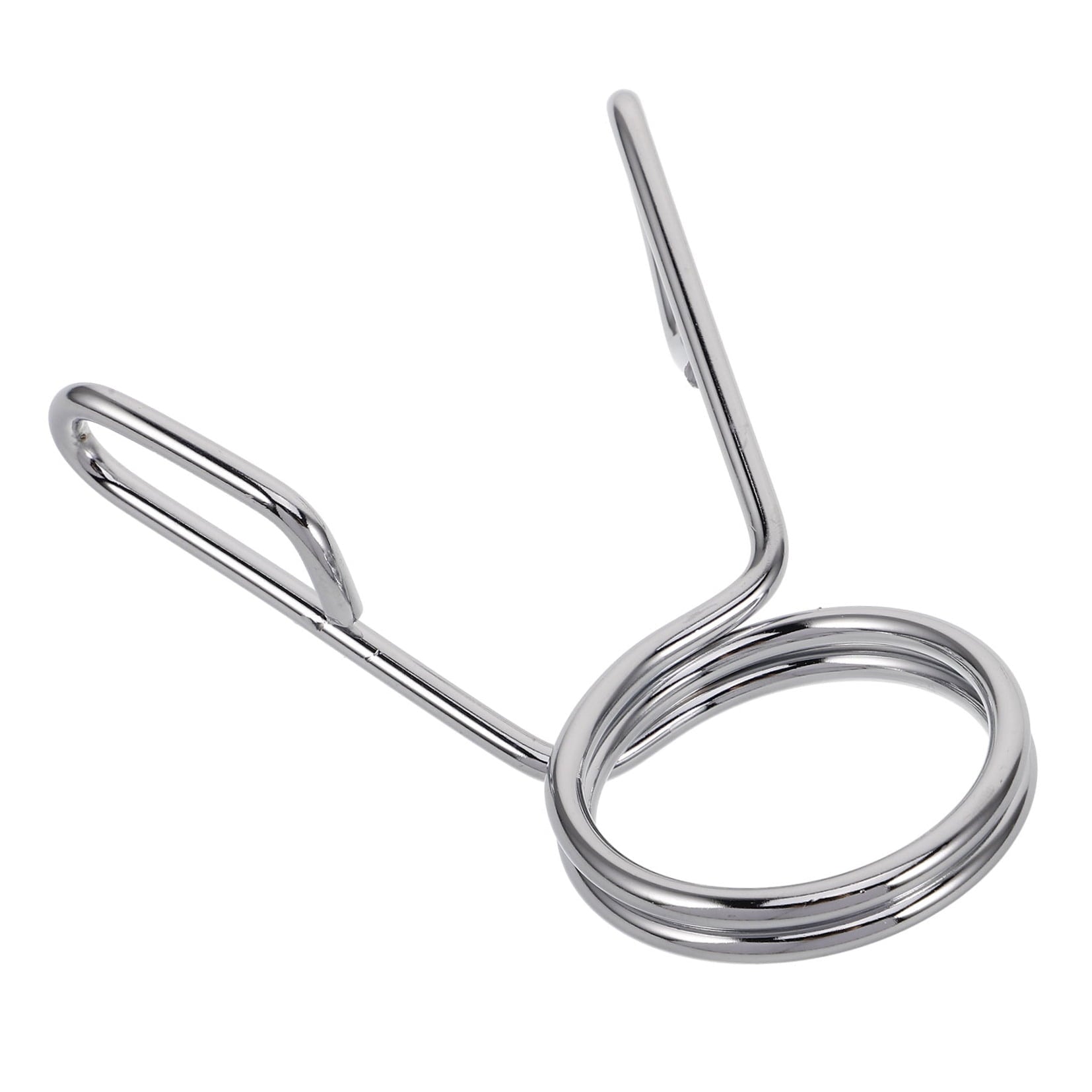 1Pcs Silver Barbell Clamps for Gym Accessories and Fitness Equipment in Workout Sessions