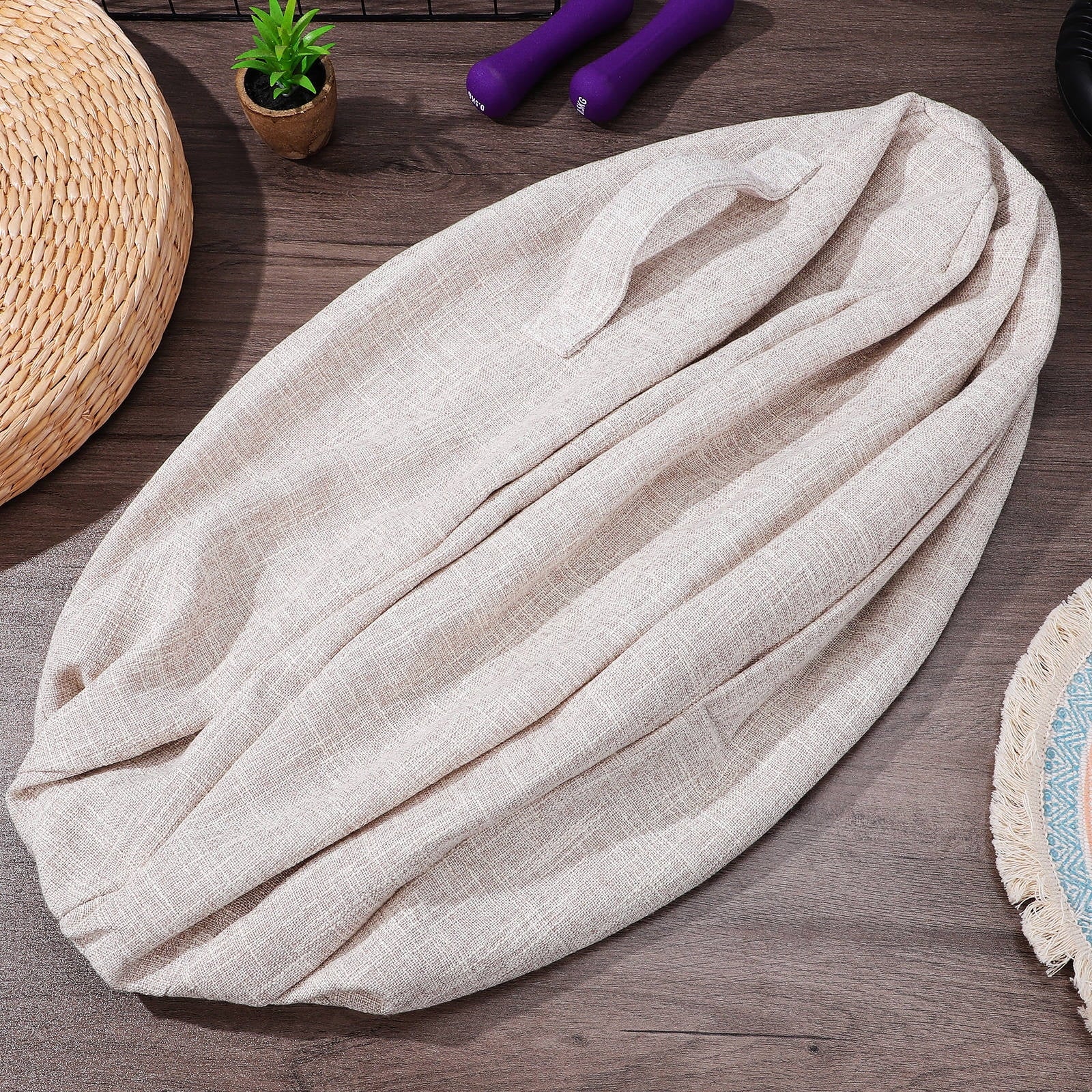 1Pack Thick Yoga Ball Cover in Cotton for Gym and Yoga Practice Accessories