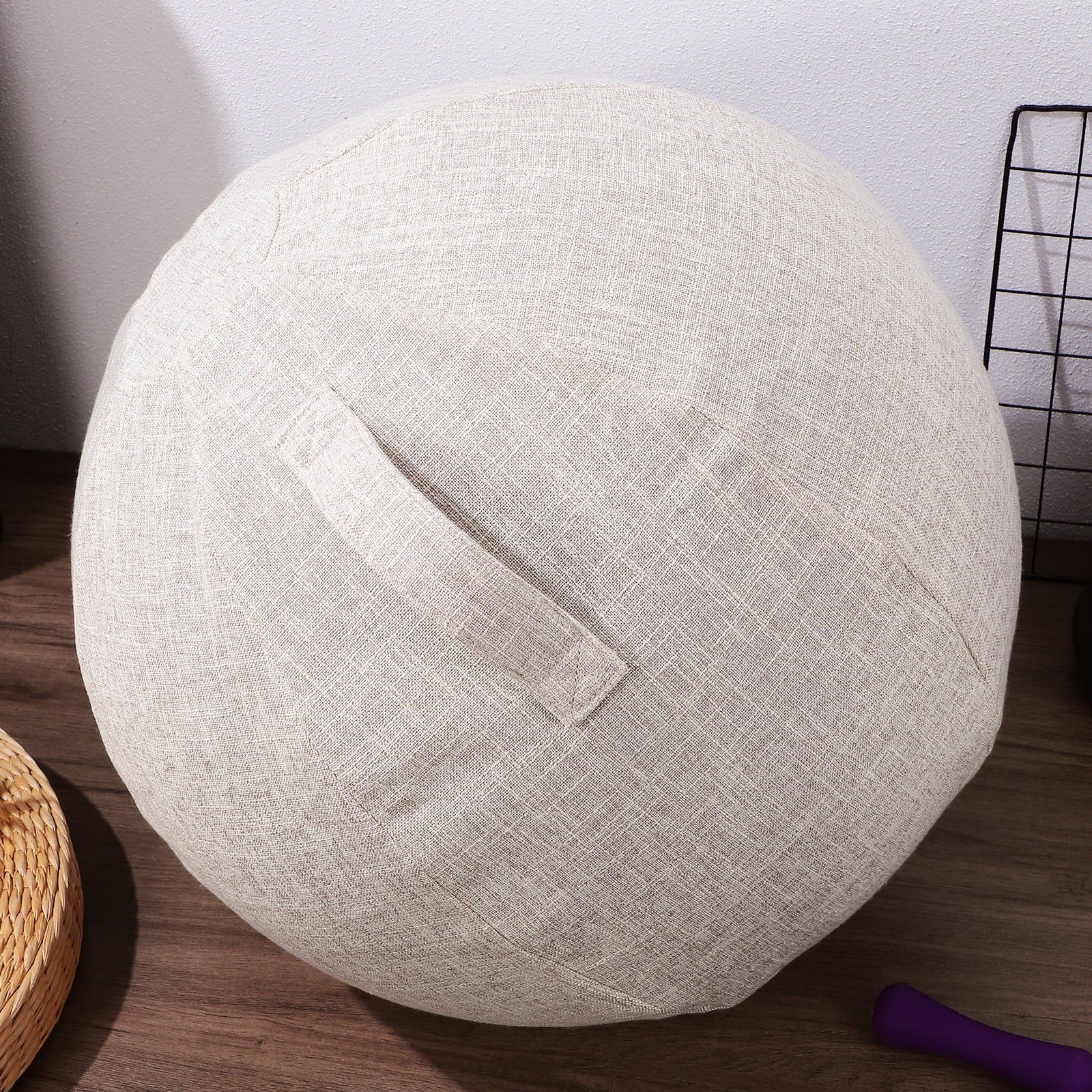 1Pack Thick Yoga Ball Cover in Cotton for Gym and Yoga Practice Accessories