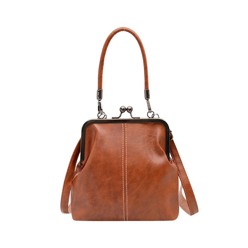 Soft Leather Crossbody Bag for Women, Multi Pocket Lightweight Shoulder Purse and Handbag