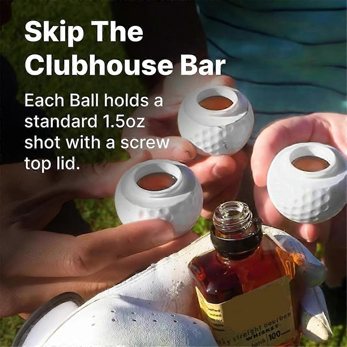 pcs Golf Ball Shaped Shot Glasses Golf Ball Shot Glasses Cool Golf Ball Shot Glasses Perfect Gift for Golf Enthusiasts
