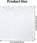 Xindojuz White Head Scarf for Women Girls, Silk Satin Neck Scarf for Hair Women's Scarves, Fashion Square Bandana Purse Scarves for Handbags Sleeping Wrapping at Night (35.4 Inch/90 cm)