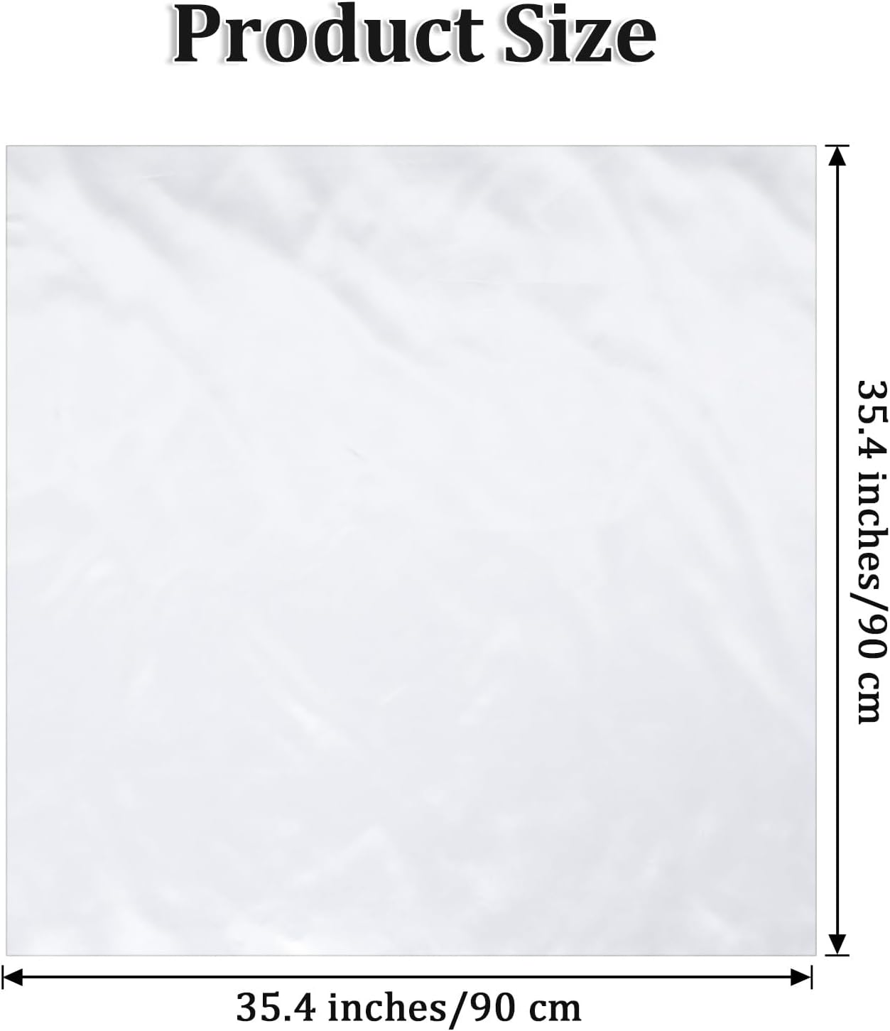 Xindojuz White Head Scarf for Women Girls, Silk Satin Neck Scarf for Hair Women's Scarves, Fashion Square Bandana Purse Scarves for Handbags Sleeping Wrapping at Night (35.4 Inch/90 cm)