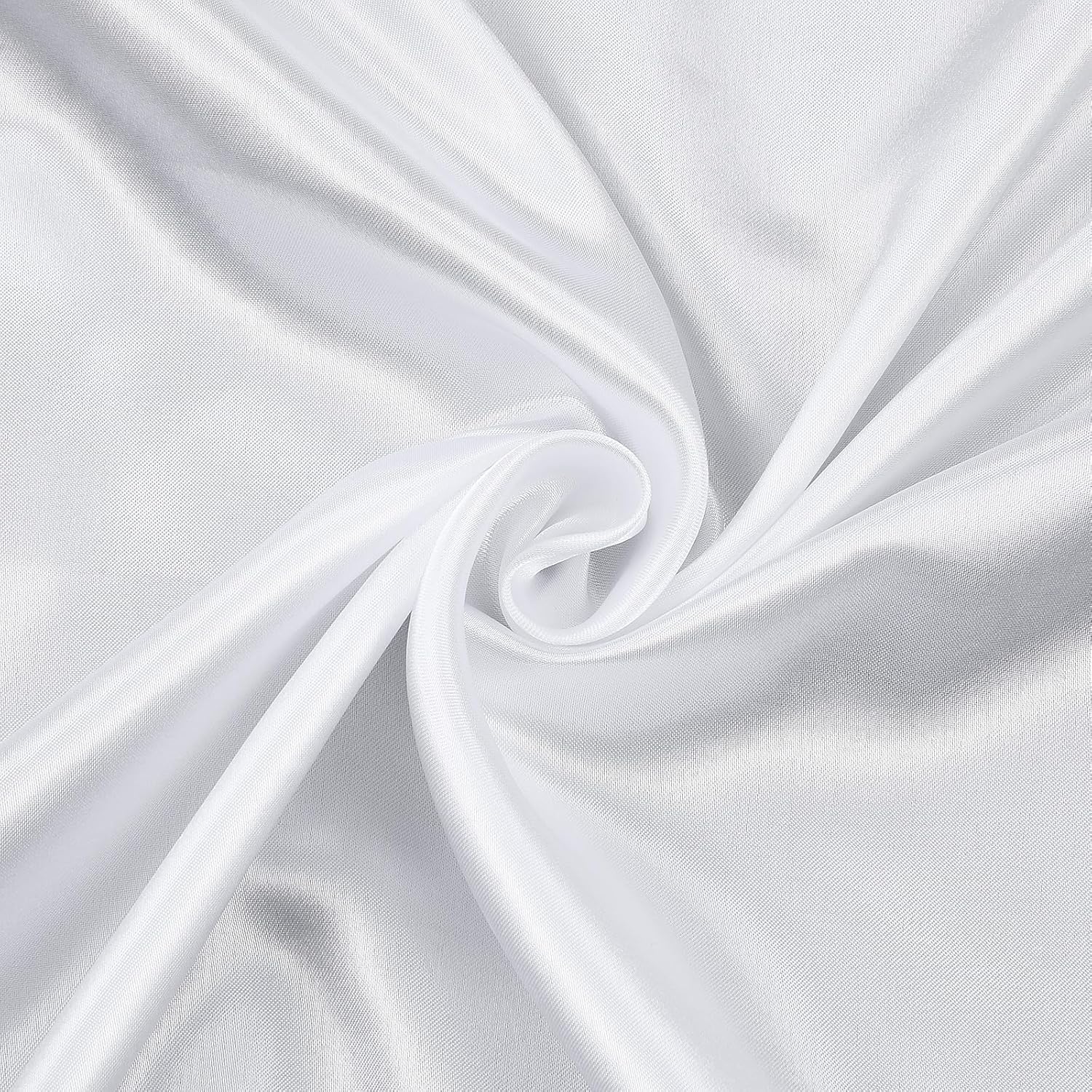 Xindojuz White Head Scarf for Women Girls, Silk Satin Neck Scarf for Hair Women's Scarves, Fashion Square Bandana Purse Scarves for Handbags Sleeping Wrapping at Night (35.4 Inch/90 cm)
