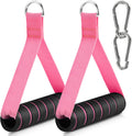 2 Pack Upgraded Exercise Handles, Gym Handle Equipment for Cable Machine Attachments, Strength Training Workout, Pilates, Home Gym, Resistance Bands, Heavy Duty Workout Accessories