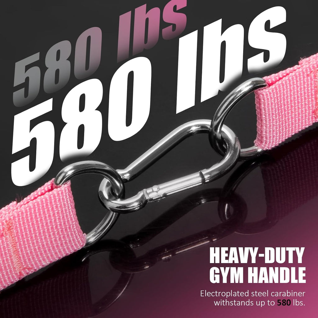 2 Pack Upgraded Exercise Handles, Gym Handle Equipment for Cable Machine Attachments, Strength Training Workout, Pilates, Home Gym, Resistance Bands, Heavy Duty Workout Accessories