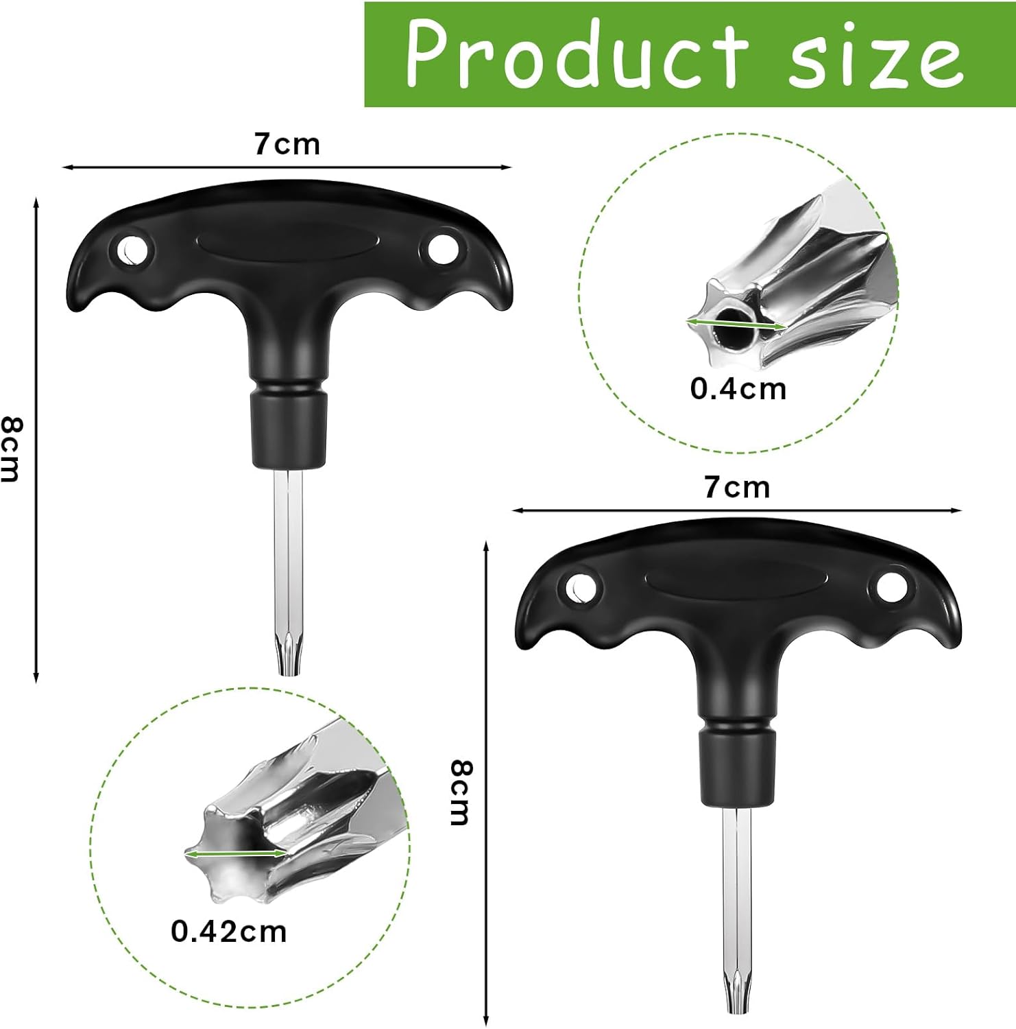 2 Pcs Golf Wrench, Adjustable Golf Tool with Plastic Handle, Stainless Steel Golf Driver Tool, Golf Driver Tool, Golf Torque Wrench for Golf Club Driver Shaft Adapter Torque Tool, Golf Club Tool