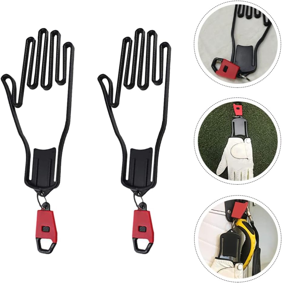 Golf Glove Holder Prevents Deformation and Protects Gloves Black 1 Pair
