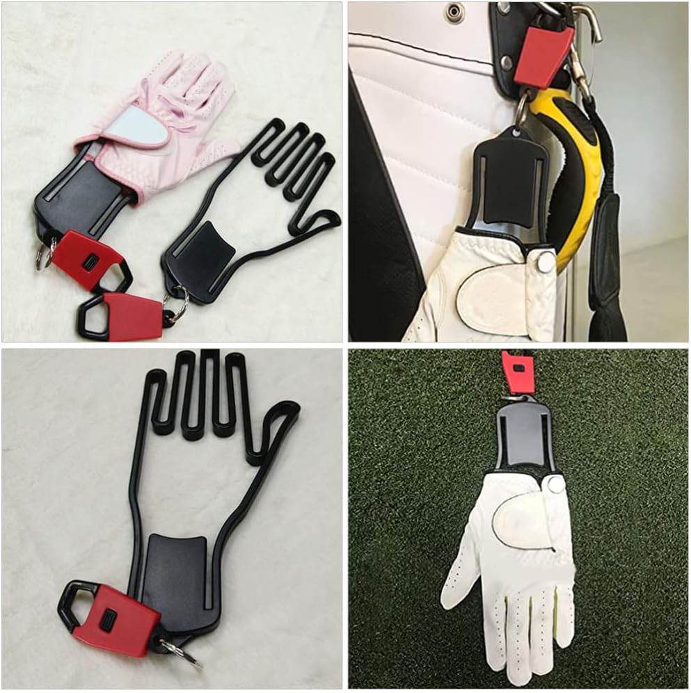 Golf Glove Holder Prevents Deformation and Protects Gloves Black 1 Pair
