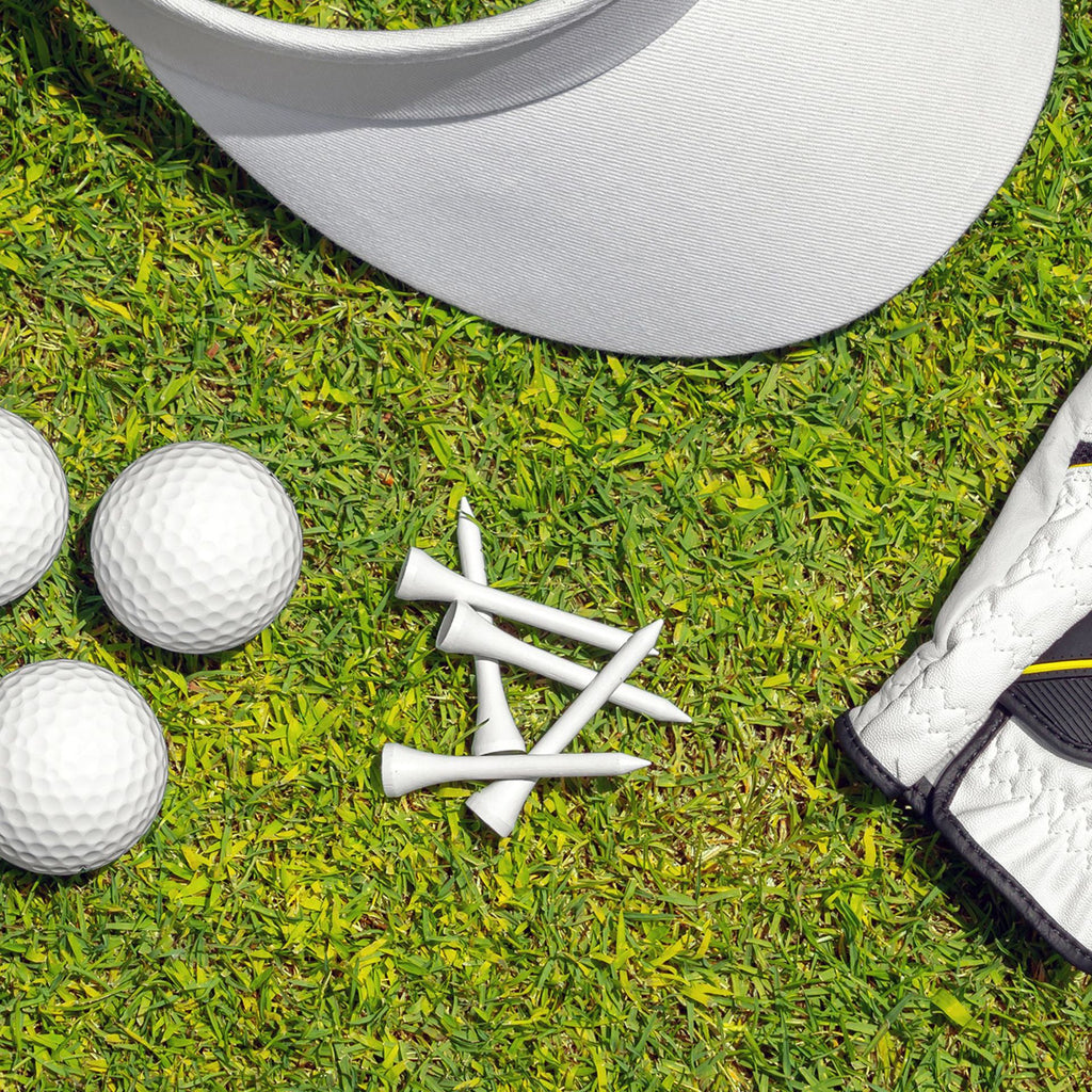 Golf Tees - Wit - Wooden - 50 Pins
