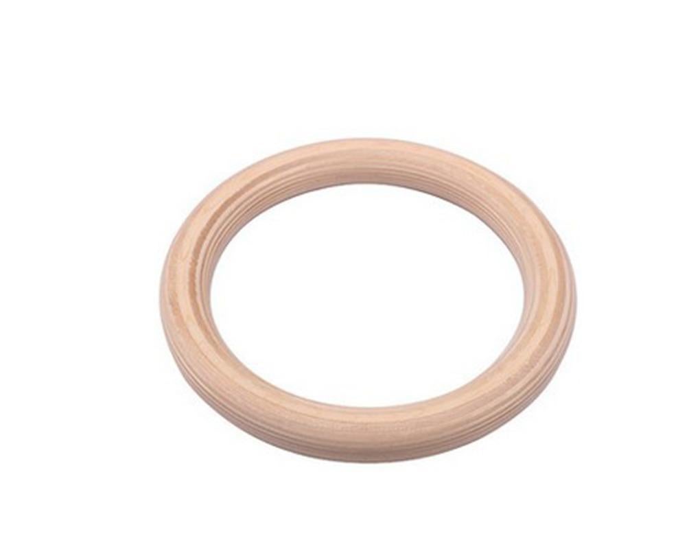 2 pcs Wood Gymnastic Rings - Olympic Gym Rings with Adjustable Straps, Heavy Duty Gym Equipment for Home Gym, Train Workout, Strength Training 28mm