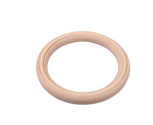 2 pcs Wood Gymnastic Rings - Olympic Gym Rings with Adjustable Straps, Heavy Duty Gym Equipment for Home Gym, Train Workout, Strength Training 28mm