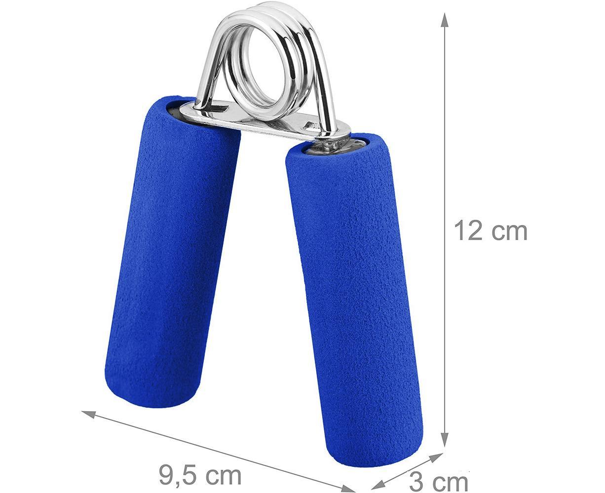 Hand Grip Strengthener,Develop Hand and Forearm Grip Strength for Peak Performance in Sports. Perfect Equipment for Gyms - Bonus Foam Sleeves - Blue