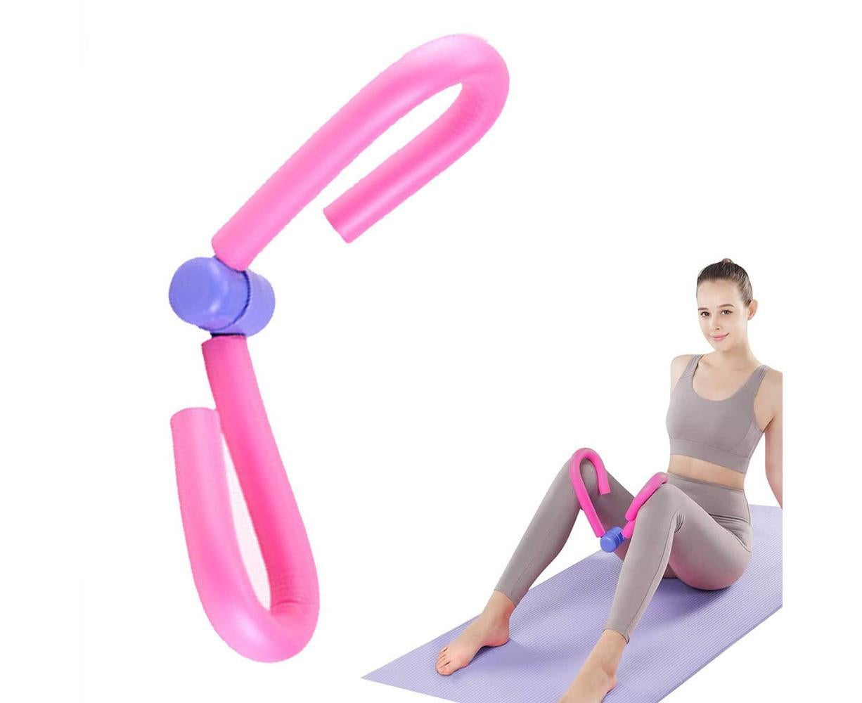 Thigh Master Trainer Exerciser, Thigh Trimmer Leg Exercise Thin Legs Training Device Weight Loss Home Gym Trainer Equipment for Women and Men - Pink