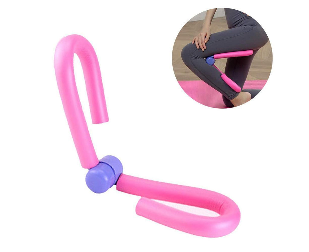 Thigh Master Trainer Exerciser, Thigh Trimmer Leg Exercise Thin Legs Training Device Weight Loss Home Gym Trainer Equipment for Women and Men - Pink