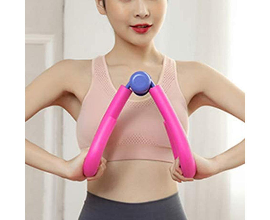 Thigh Master Trainer Exerciser, Thigh Trimmer Leg Exercise Thin Legs Training Device Weight Loss Home Gym Trainer Equipment for Women and Men - Pink